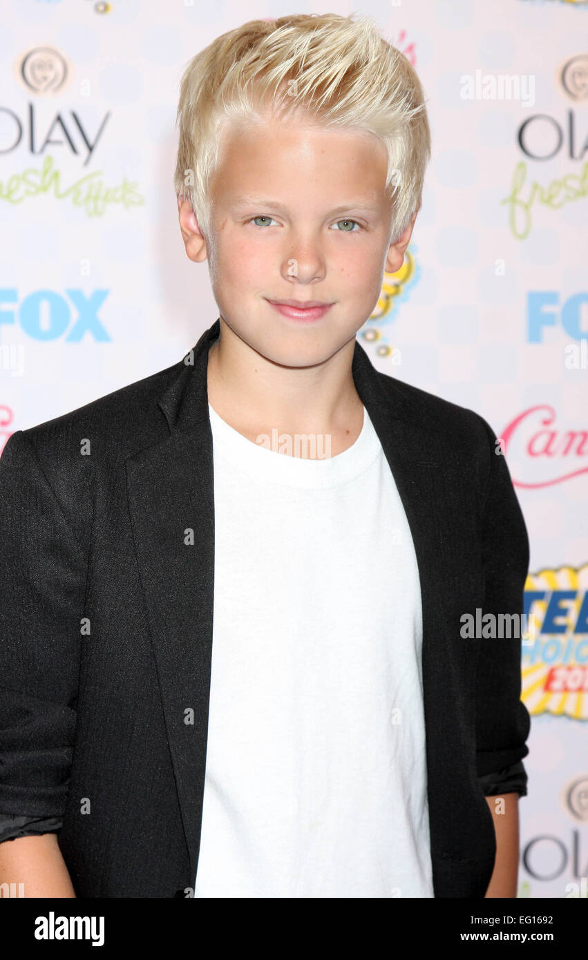2014 Teen Choice Awards held at The Shrine Auditorium - Arrivals  Featuring: Carson Lueders Where: Los Angeles, California, United States When: 10 Aug 2014 Stock Photo