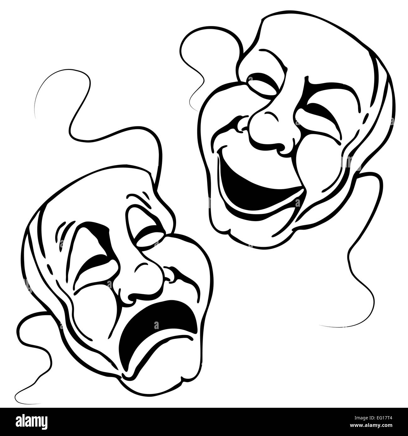 Greek Tragedy Mask Clipart