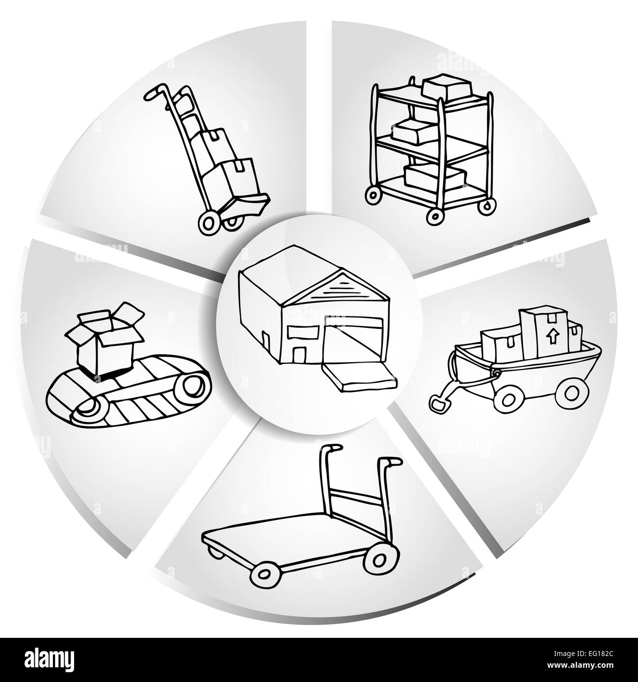 An Image Of A Shipping Box Manufacturing Chart Stock Photo Alamy