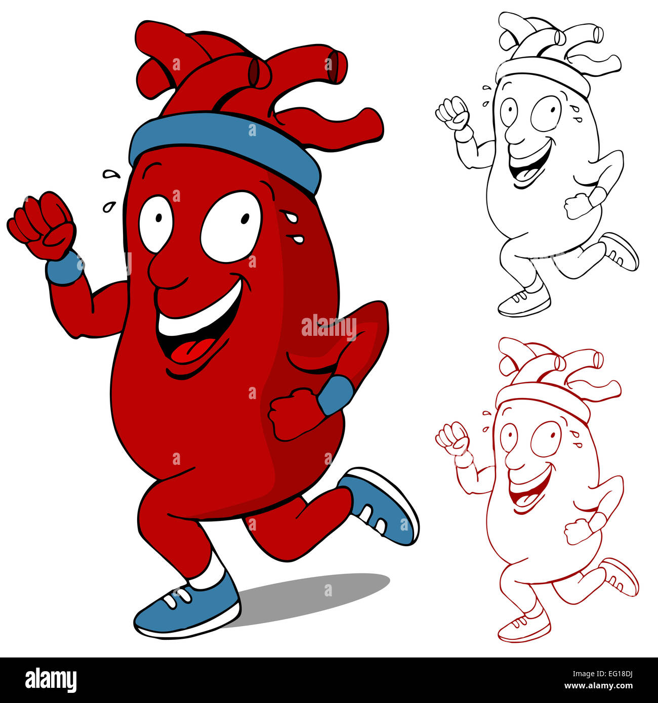 cardiovascular fitness cartoon clipart