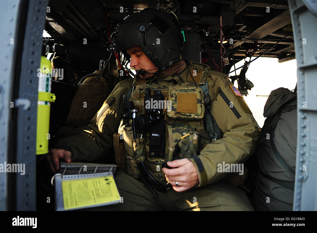 U.S. Air Force UH60 Blackhawk Aerial Gunner Staff. Sgt.Justin Schramm