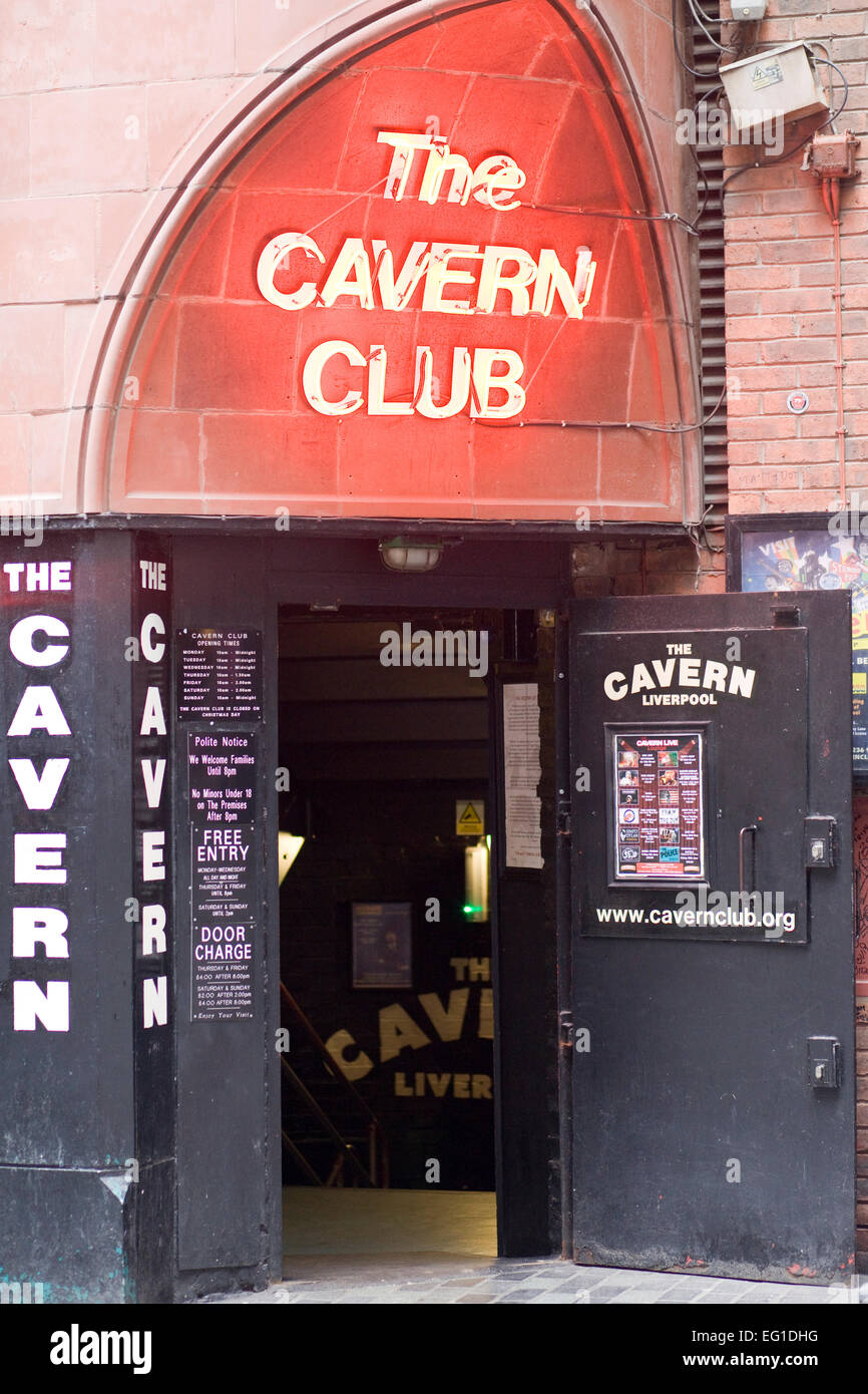 The Cavern Club Liverpool England Stockfoto, Lizenzfreies Bild