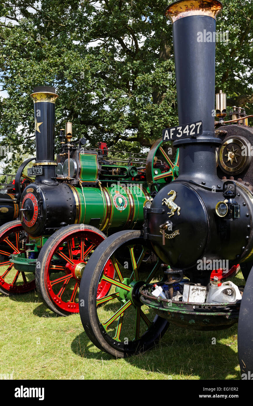 Steam Driven Traction Engines Stock Photo Alamy