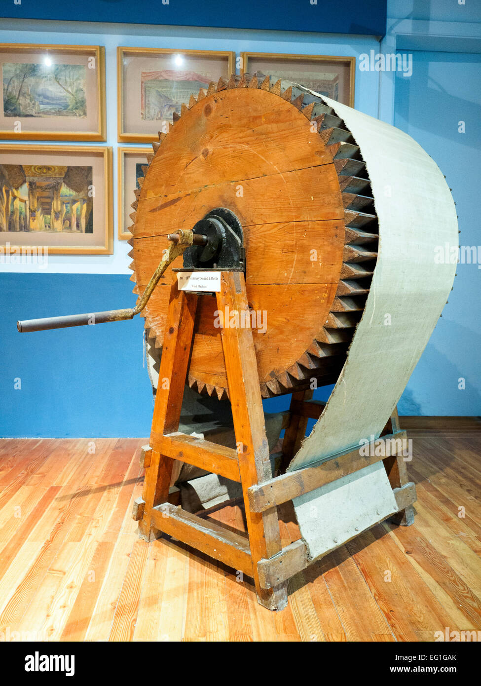 Wind Machine an old 19th century Sound Effects machine in the 