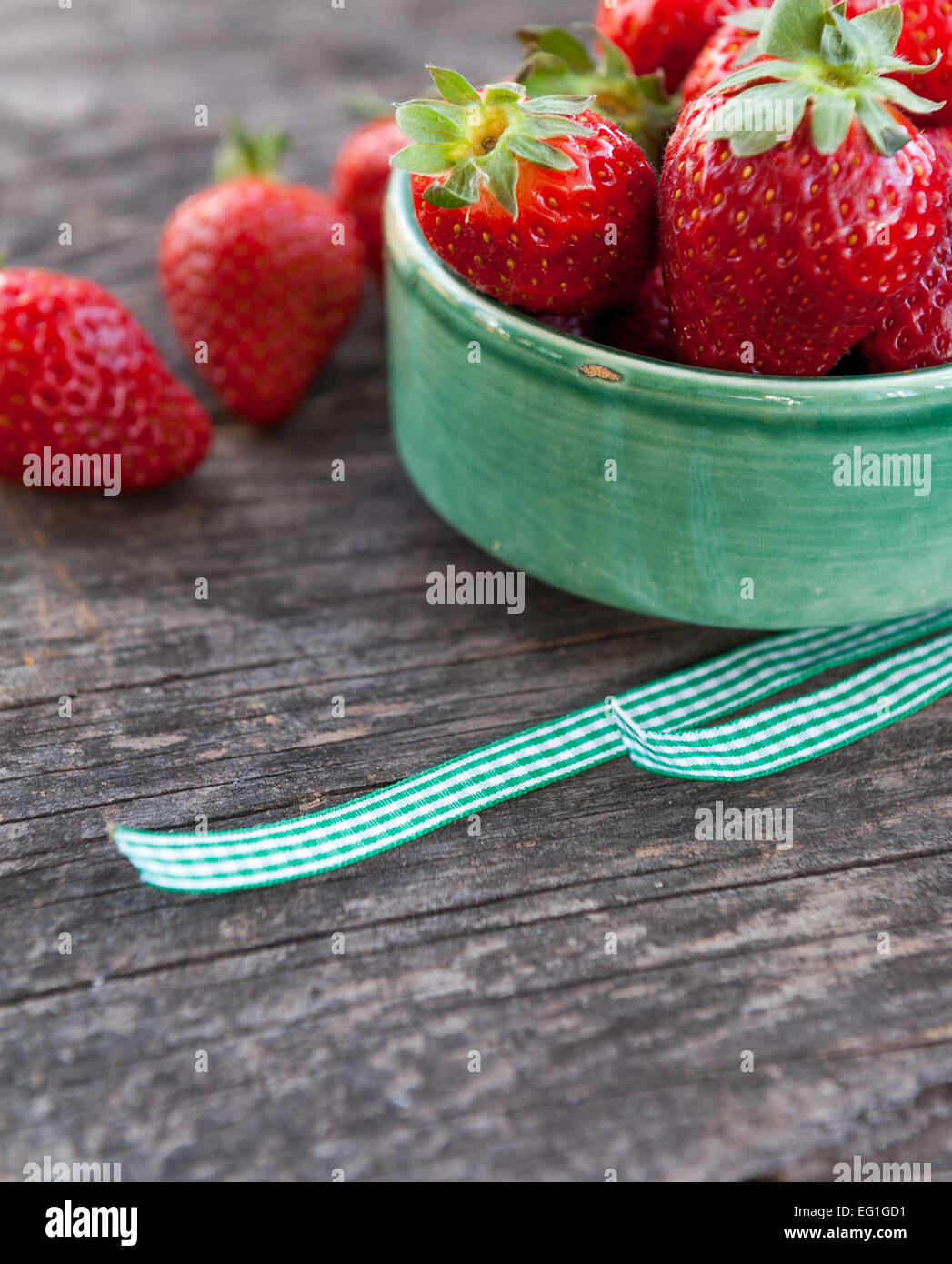 Natural background with big red ripe wild strawberries hi-res stock ...