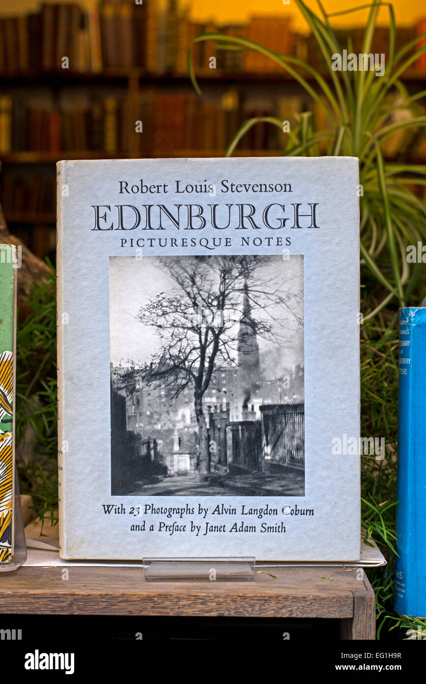 A copy of  'Edinburgh, Picturesque Notes' by Robert Louis Stevenson and illustrated with photographs by Alvin Langdon Coburn. Stock Photo