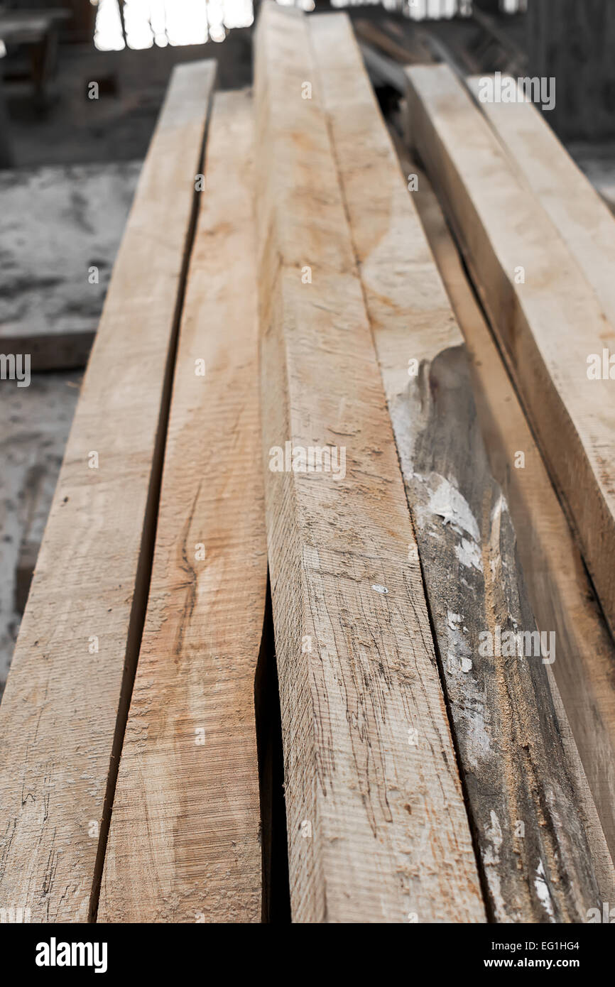 Lumber stacked at construction site Stock Photo Alamy