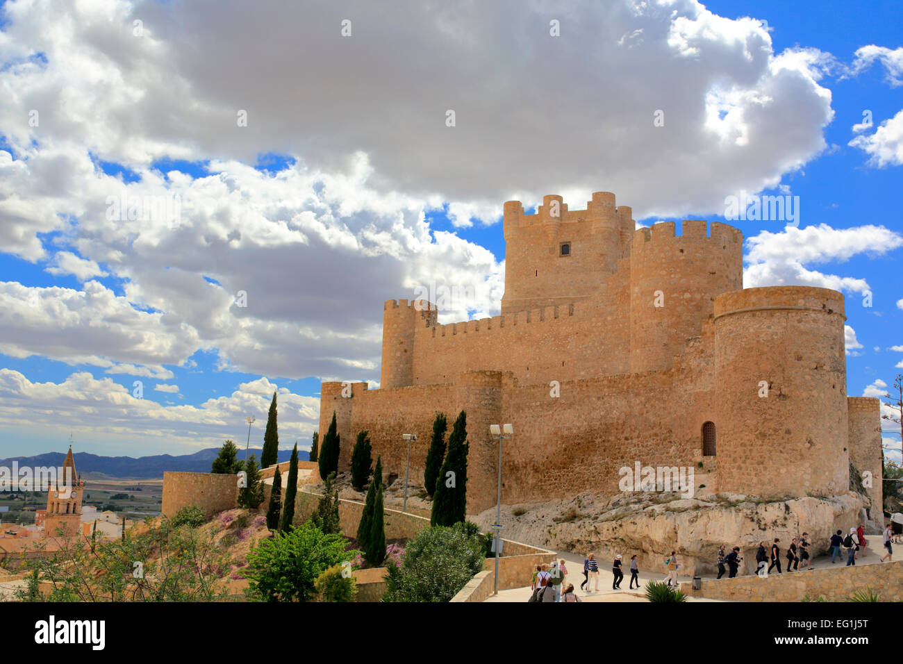 Atalaya Castle (Castillo de la Atalaya), Villena, Valencian Community, Spain Stock Photo