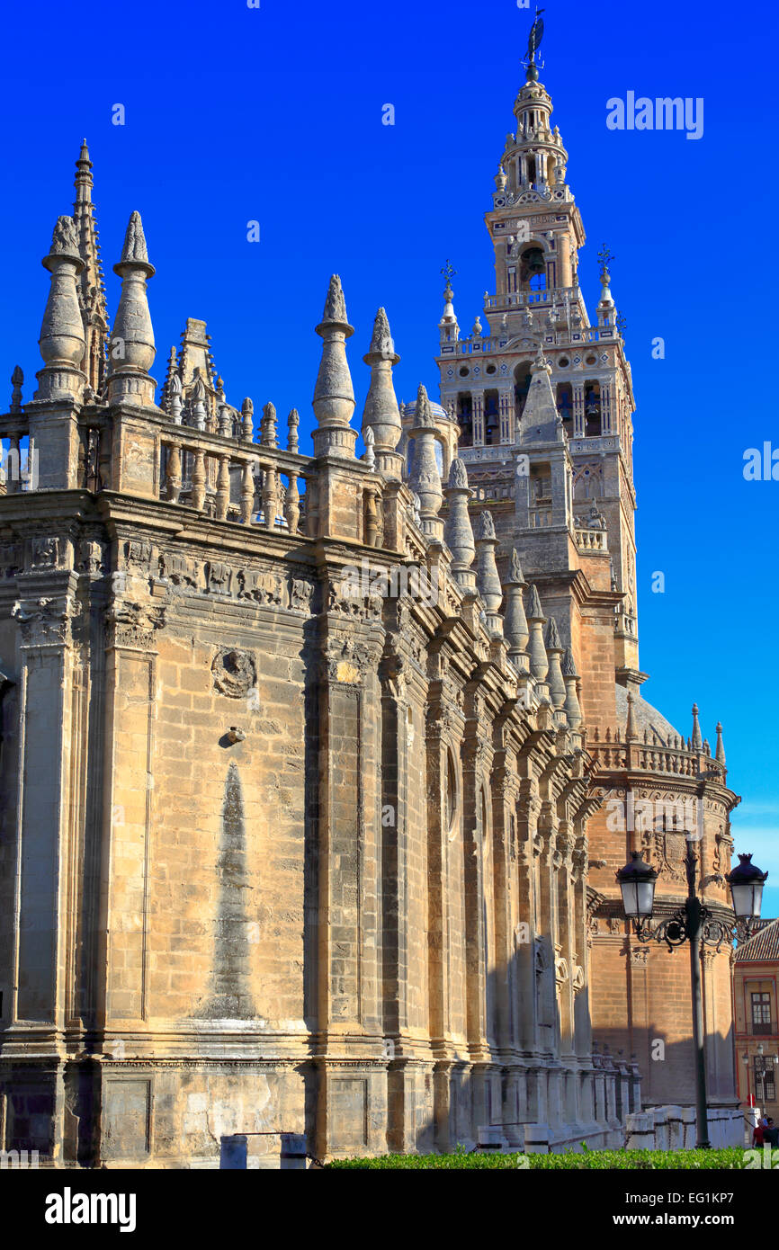 Cathedral of Saint Mary of the See (Catedral de Santa Maria de la Sede), Seville, Andalusia, Spain Stock Photo