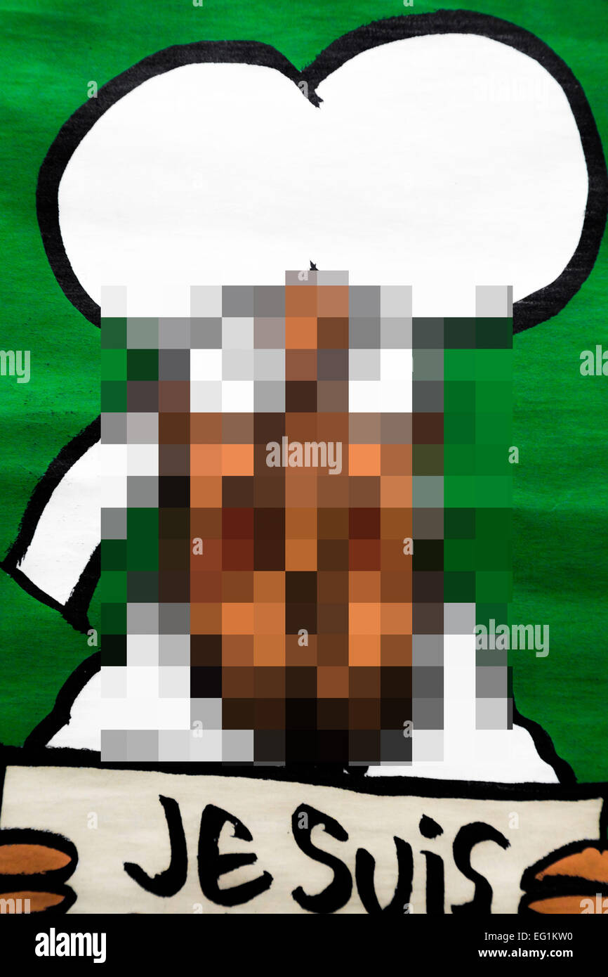 Censored Cover of Charlie Hebdo issue No. 1178 The “survivors’ issue