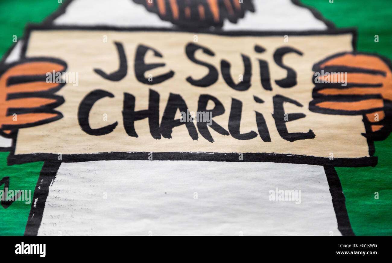 Cover of Charlie Hebdo issue No. 1178 - The “survivors’ issue' 14th January 2015 Stock Photo