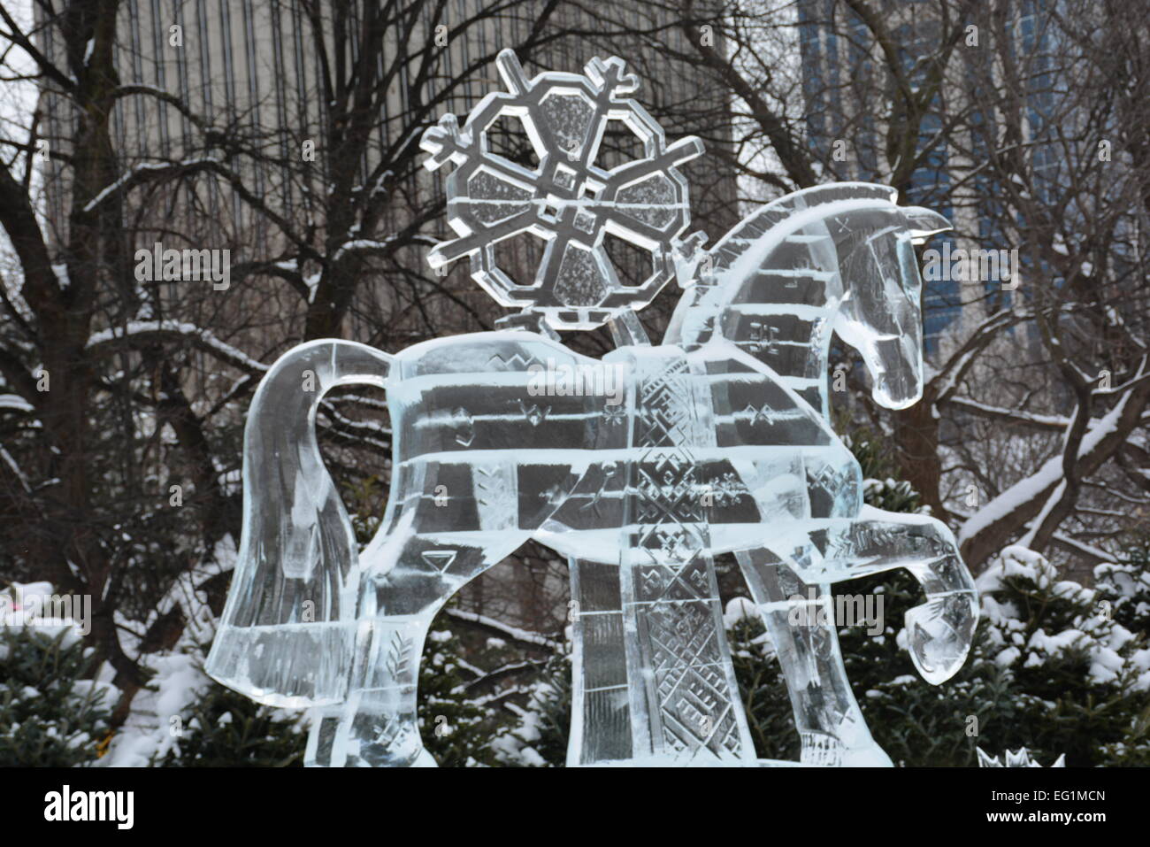 Ice sculpture in ottawa winterlude hi-res stock photography and images -  Alamy