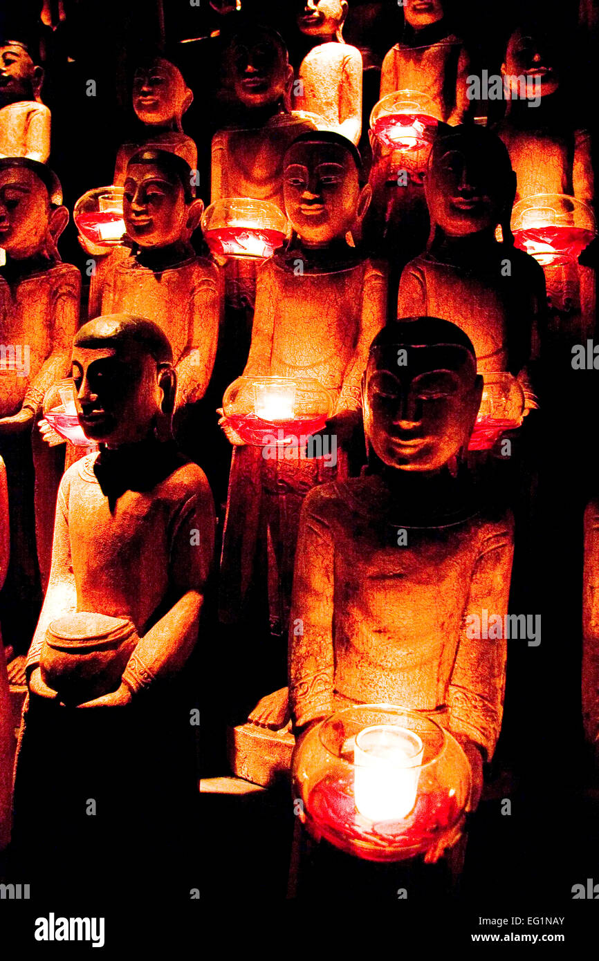 A scene from the exotic restaurant and club Tao at the Venetian Resort Hotel on the Strip in Las Vegas, Nevada Stock Photo