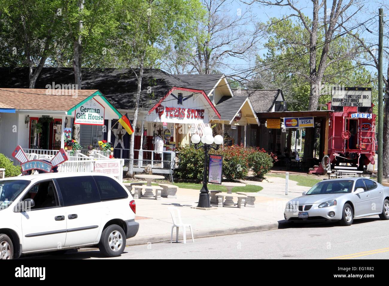 Small town of Spring, Texas in the territorial jurisdiction of Houston, Texas. Stock Photo