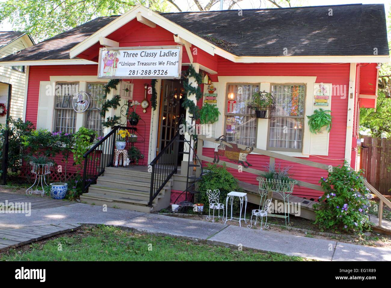 Small town of Spring, Texas in the territorial jurisdiction of Houston, Texas. Stock Photo