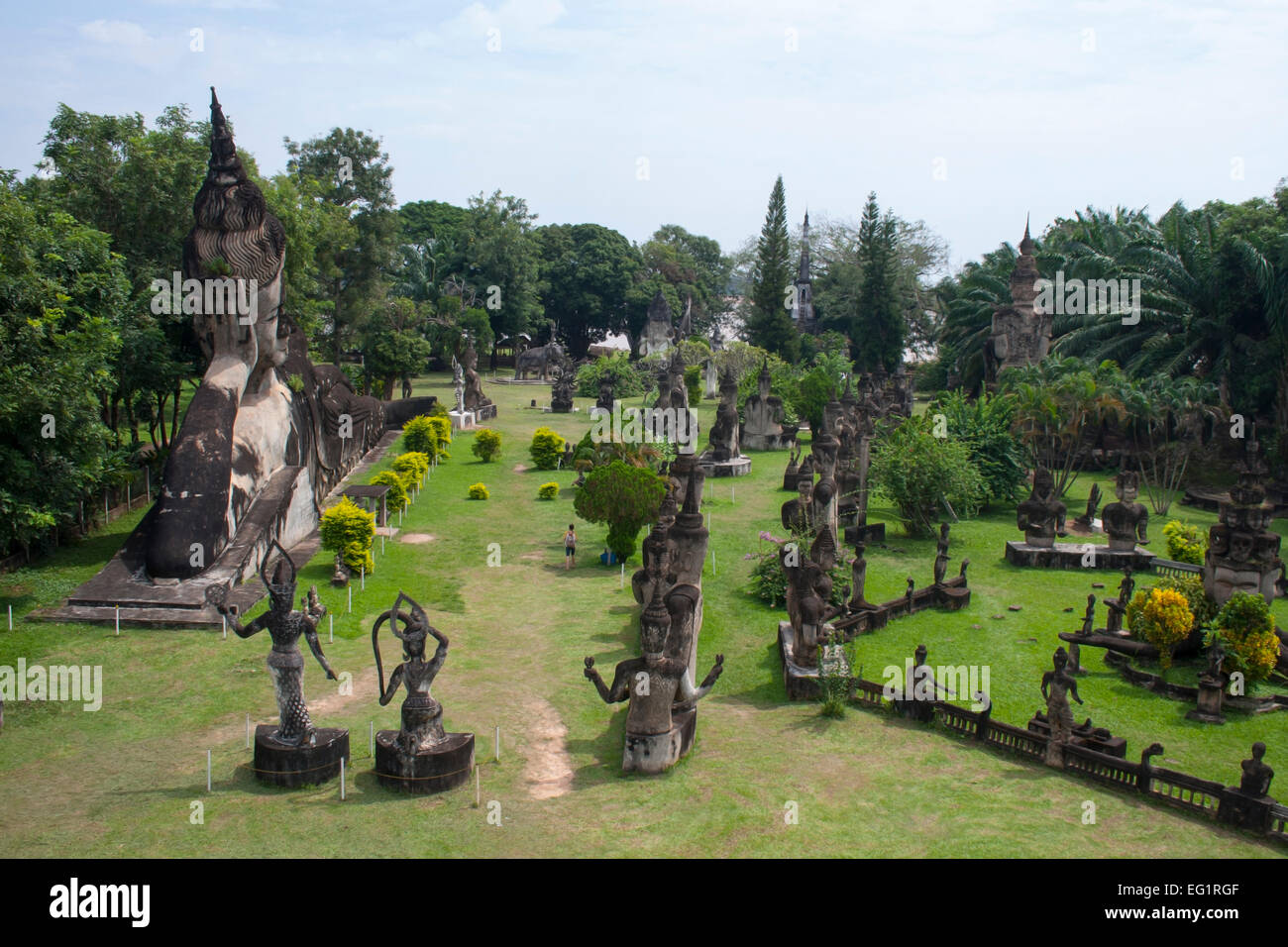 Buddha Park Laos SE Asia - Stock Image