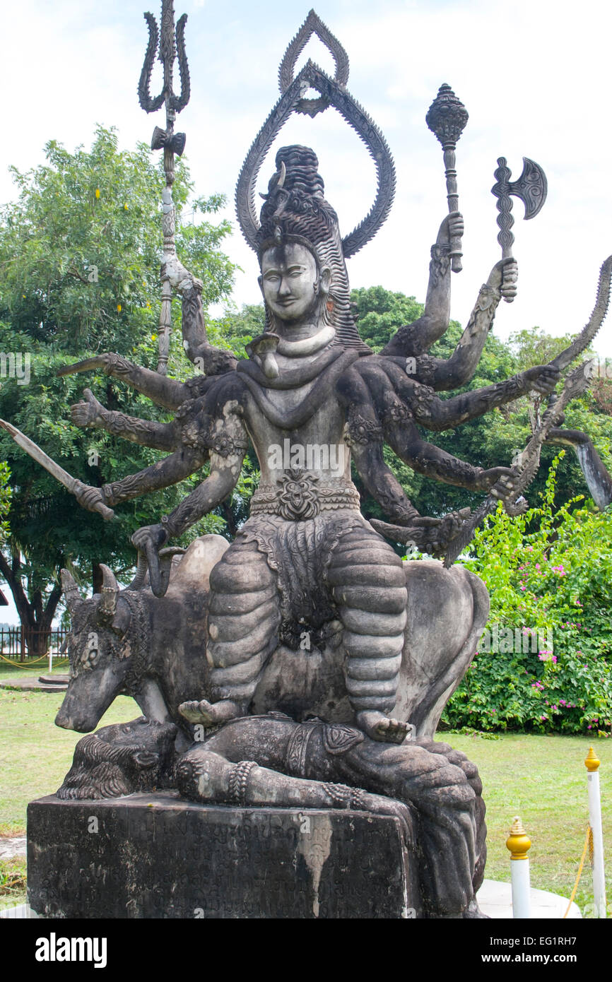 Buddha Park Laos SE Asia - Stock Image