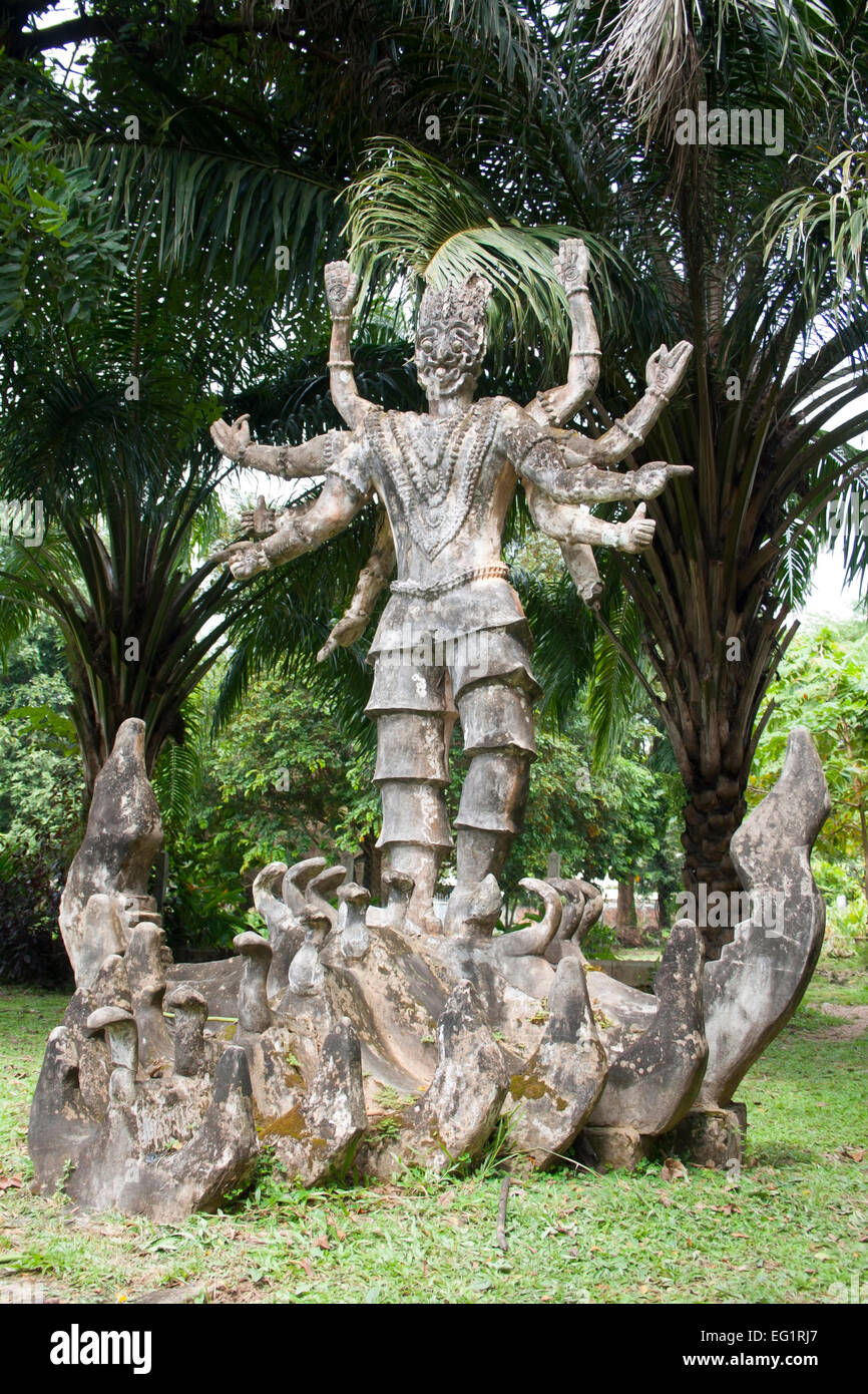 Buddha Park Laos SE Asia - Stock Image