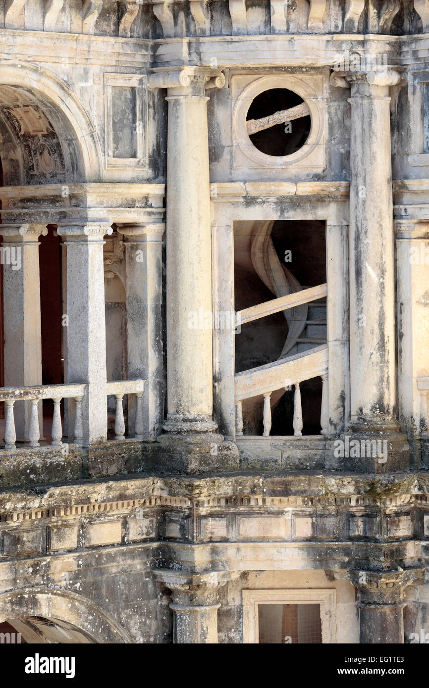 Staircase, Convent of the Order of Christ (Convento de Cristo), Tomar ...