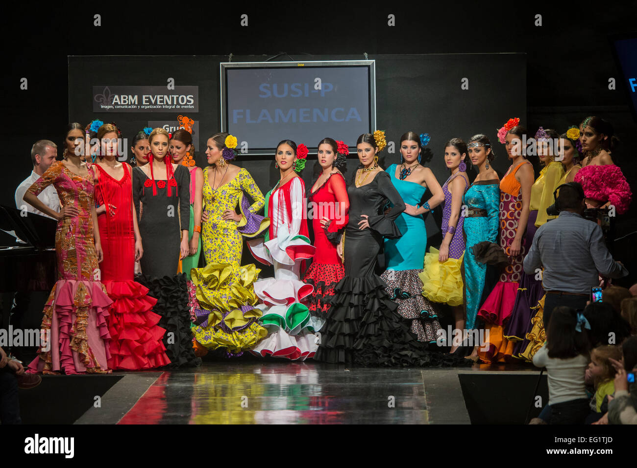 Jerez de la Frontera, Andalusia, Spain. 13th February, 2015. Models Stock  Photo - Alamy