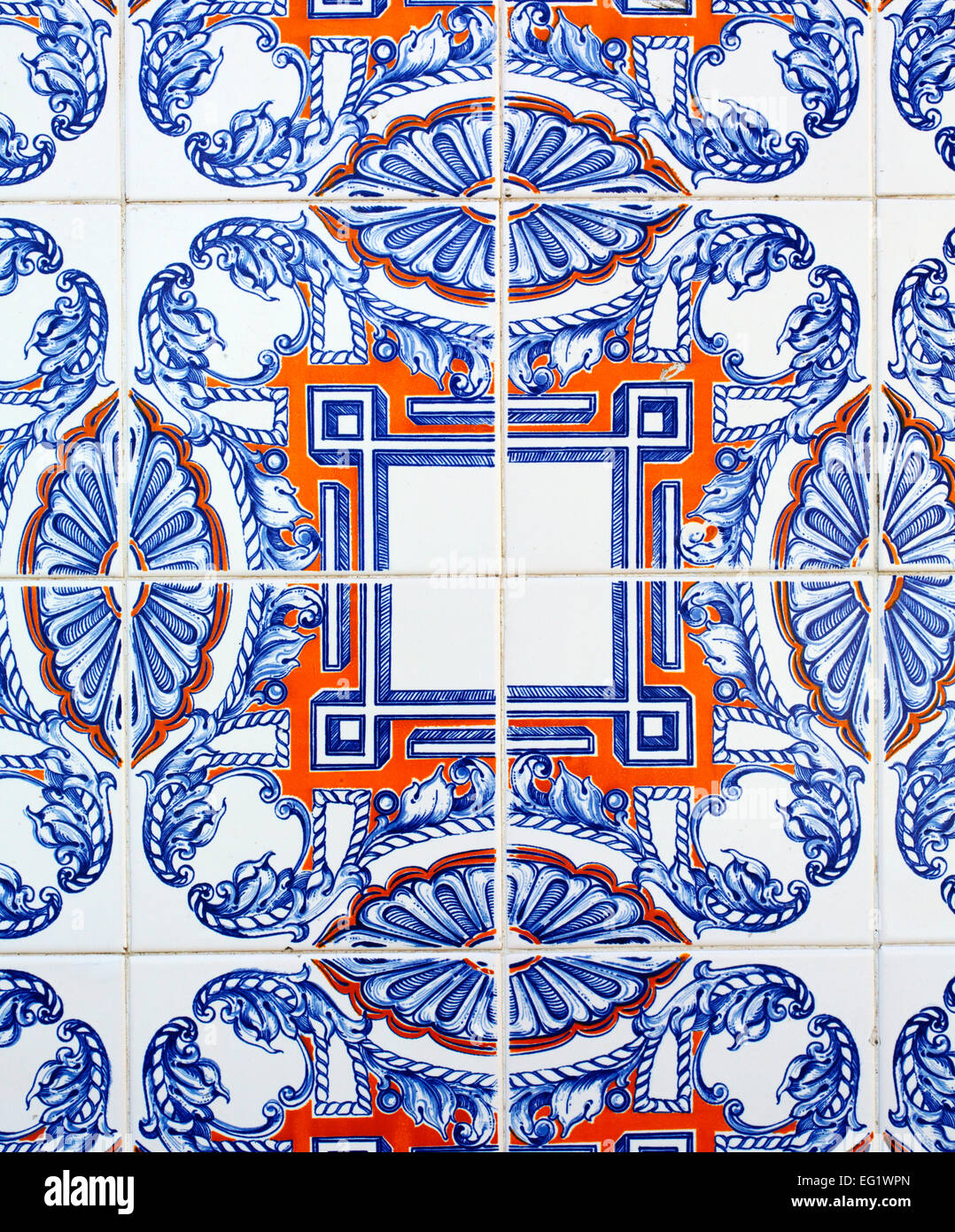 Azulejo, Lisbon, Portugal Stock Photo