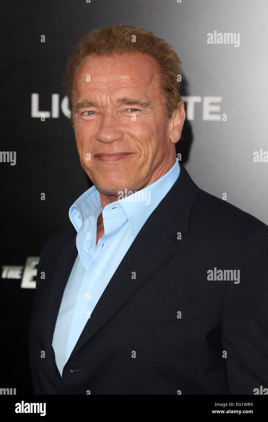 Premiere Of Lionsgate Films' 'The Expendables 3'  Featuring: Arnold Schwarzenegger Where: Hollywood, California, United States When: 11 Aug 2014 Stock Photo