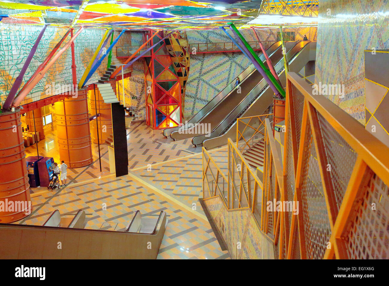 In the Lisbon subway, Lisbon, Portugal Stock Photo - Alamy