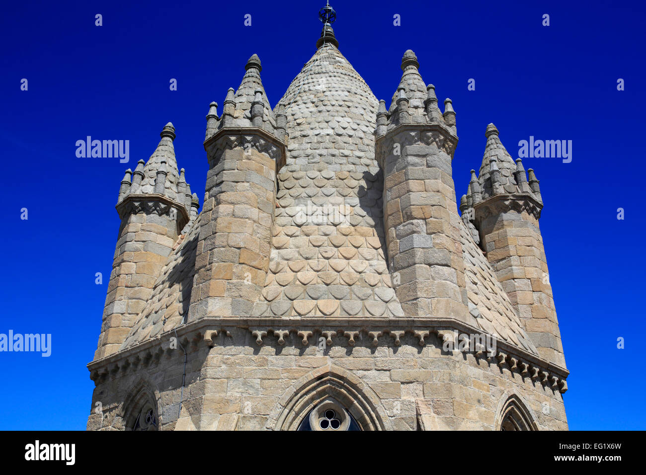 Cathedral (Se de Evora), Evora, Alentejo, Portugal Stock Photo