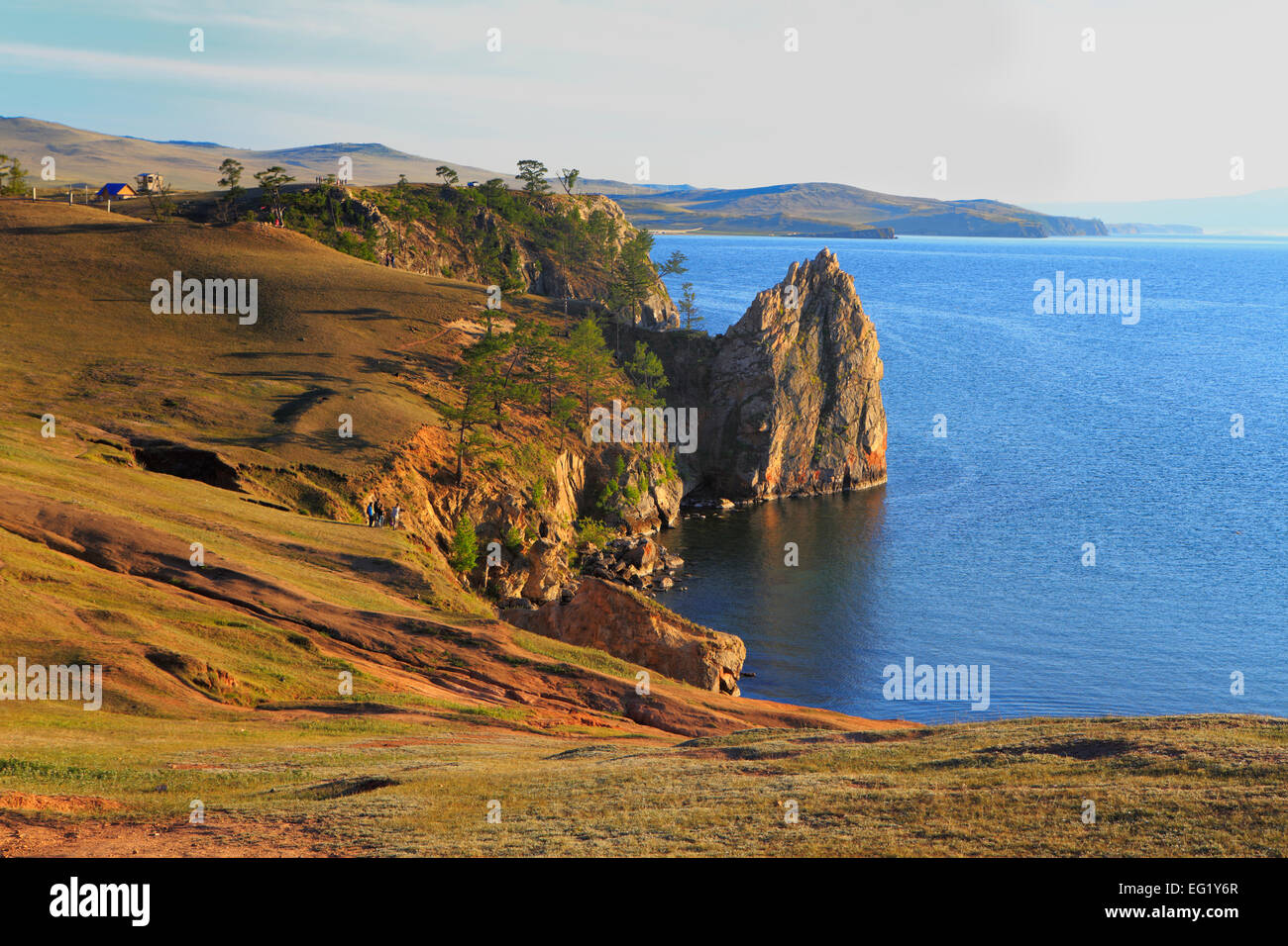 Olkhon island, landscape near Khuzhir, Baikal lake, Russia Stock Photo