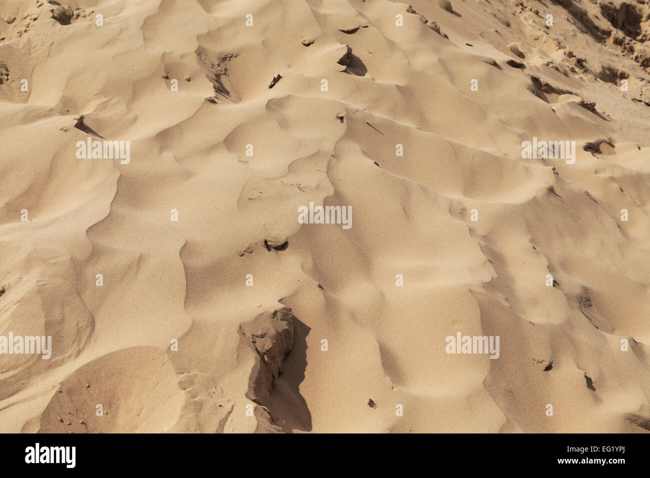 Mongol Els sand dunes, Tov province, Mongolia Stock Photo