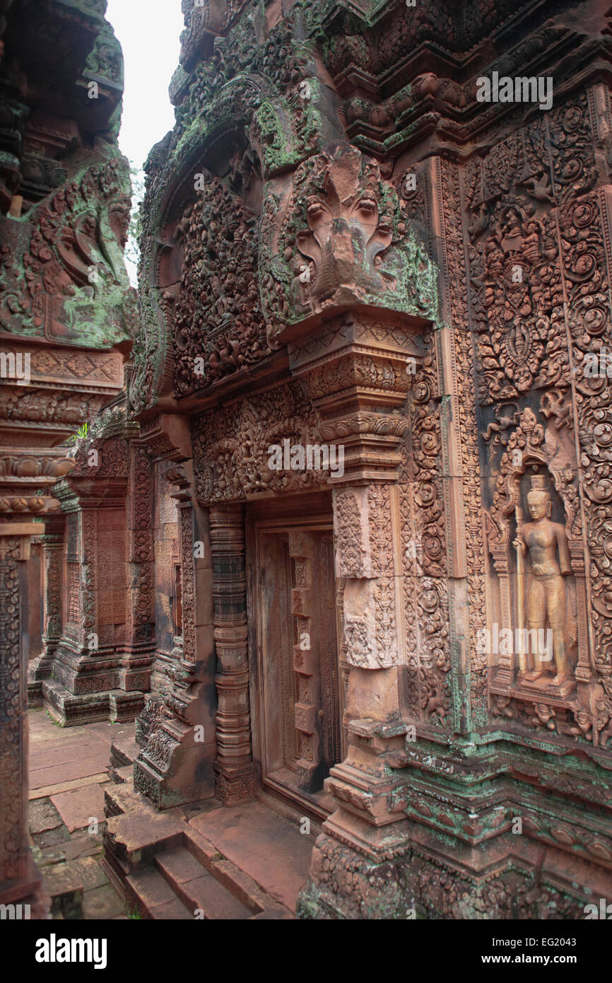 Banteay Srei temple (967), Angkor, Cambodia Stock Photo