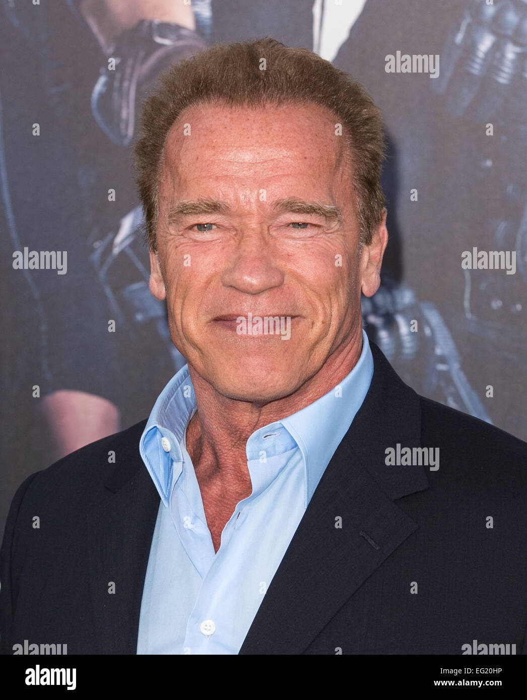 'The Expendables 3' Premiere held at the TCL Chinese Theatre - Arrivals  Featuring: Arnold Schwarzenegger Where: Los Angeles, California, United States When: 11 Aug 2014 Stock Photo