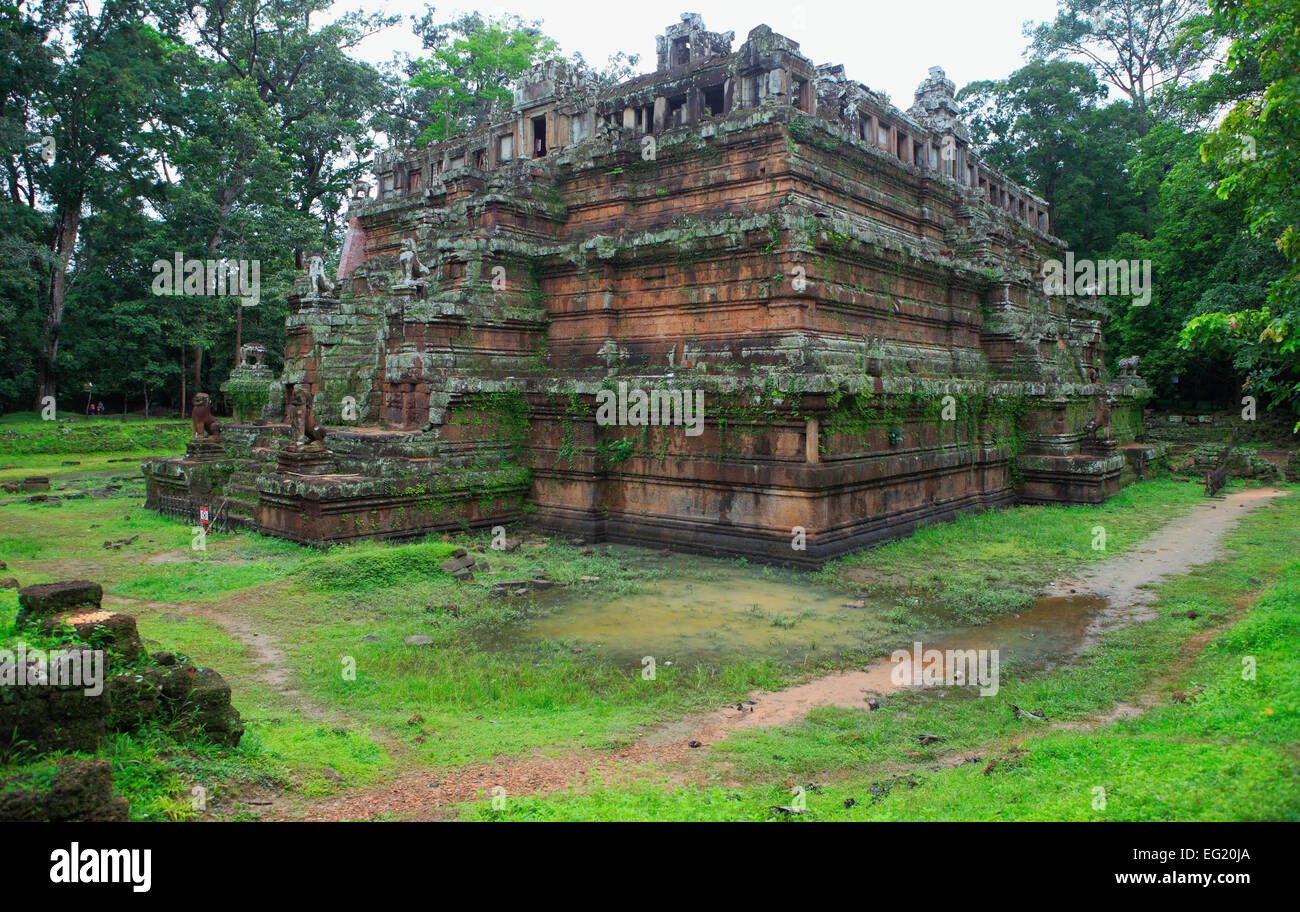 Phimeanakas temple (12th century), Angkor Thom, Cambodia Stock Photo