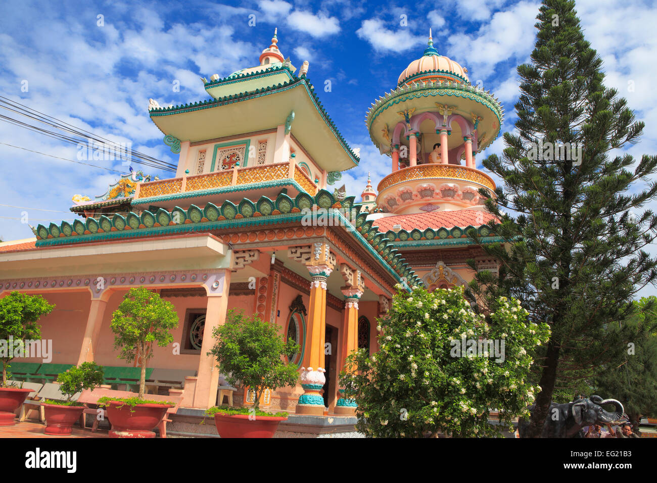 Ba Chua Xu Temple, Chau Doc, An Giang, Vietnam Stock Photo