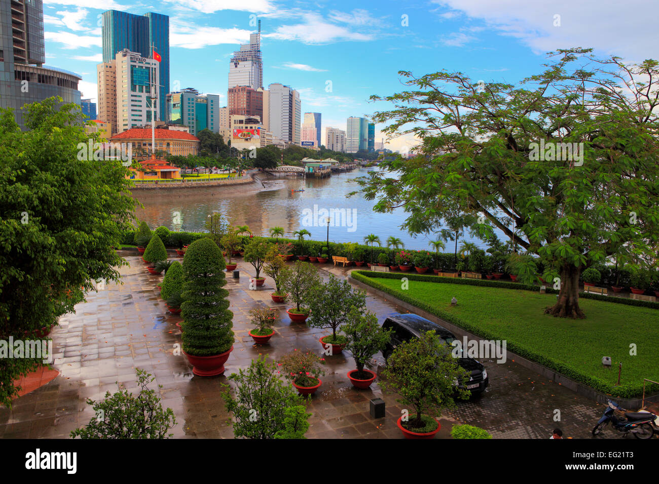 City park, Ho Chi Minh City (Saigon), Vietnam Stock Photo
