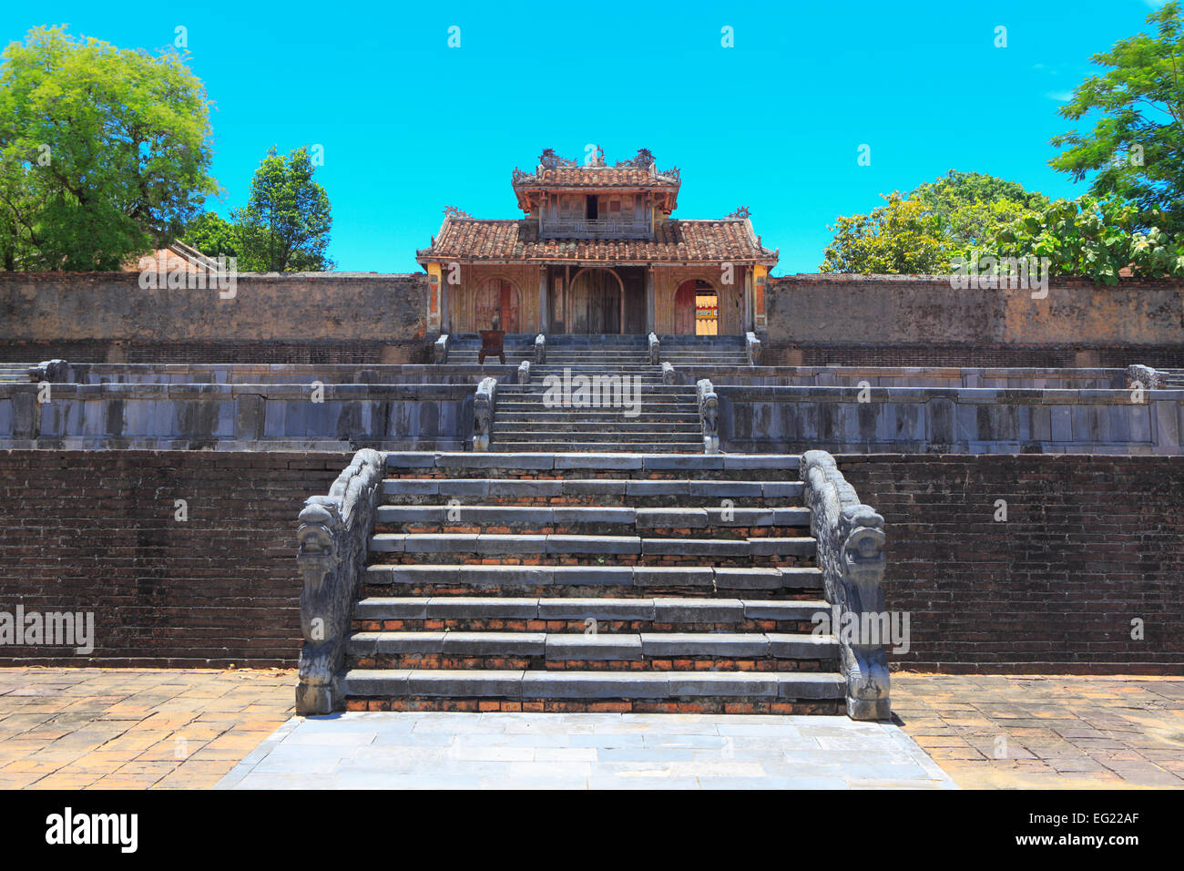 Tomb of Thieu Tri, Emperor of Vietnam, Hue, Vietnam Stock Photo