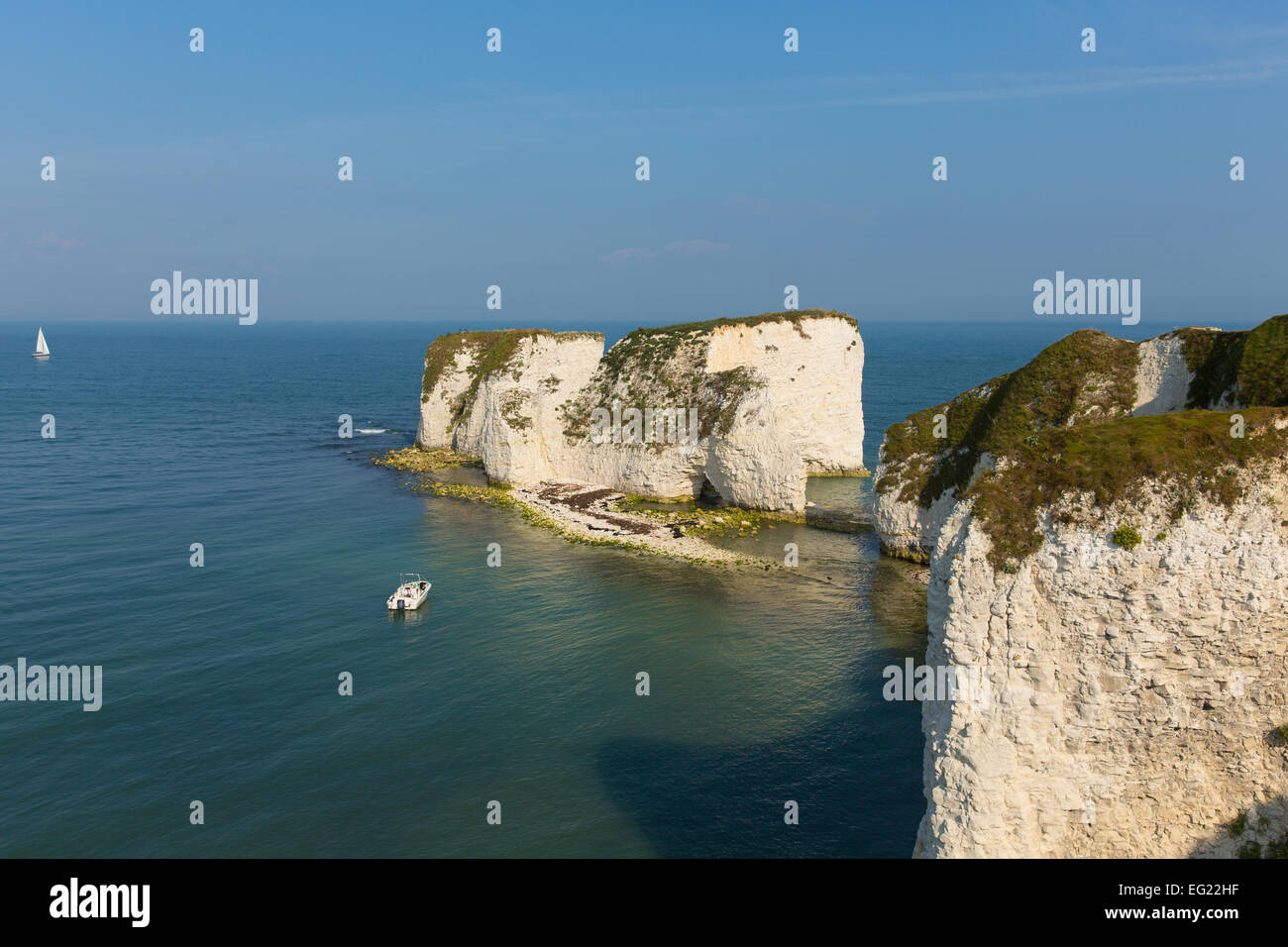 Jurassic Coast Studland Dorset England UK Old Harry Rocks chalk ...