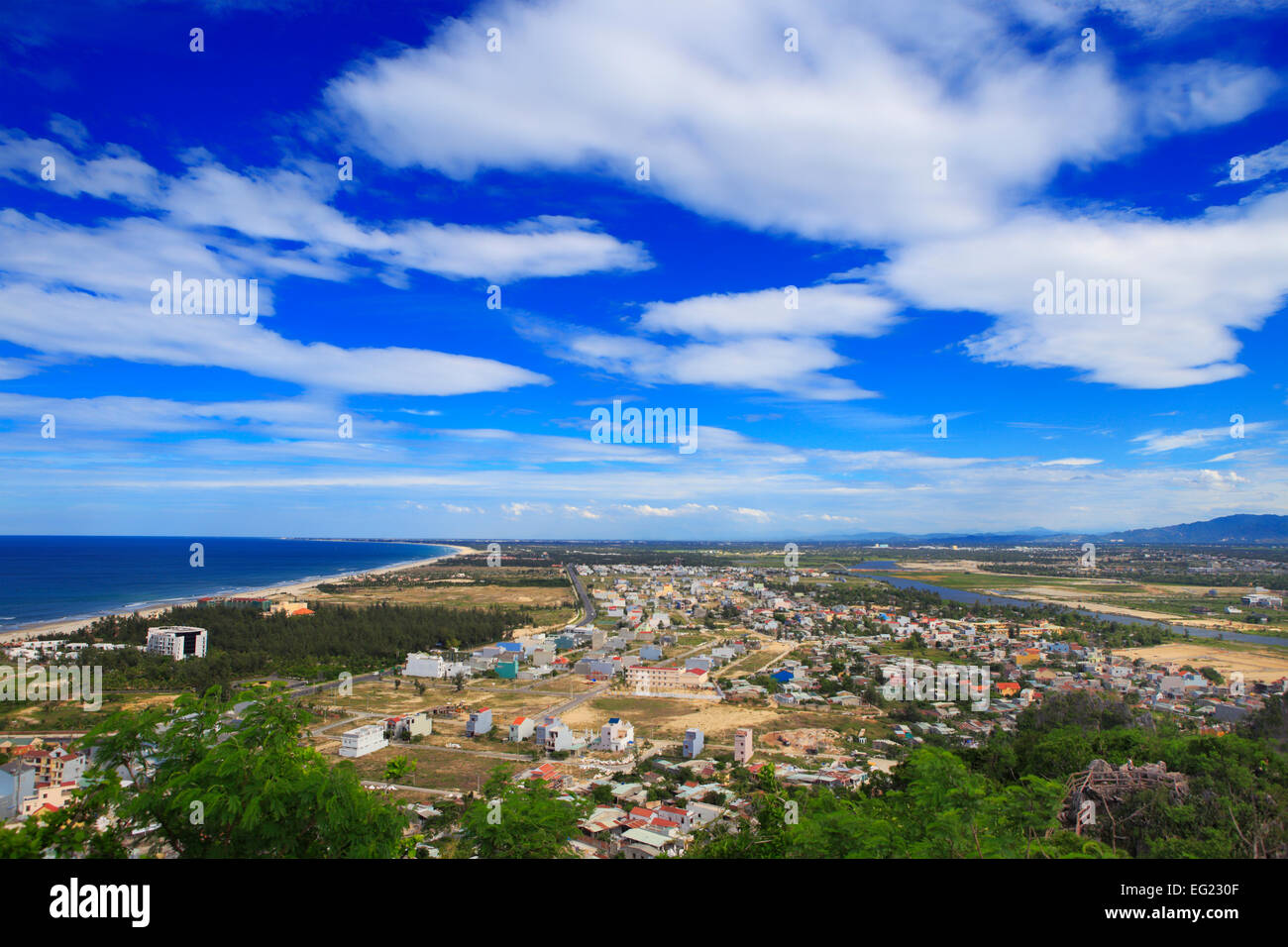 View from Marble mountains, Da Nang, Vietnam Stock Photo