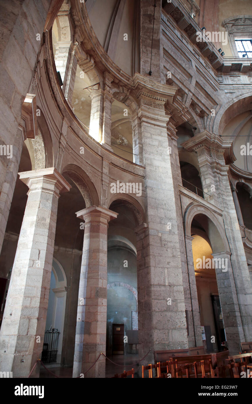 Basilica of San Lorenzo, Milan, Lombardy, Italy Stock Photo