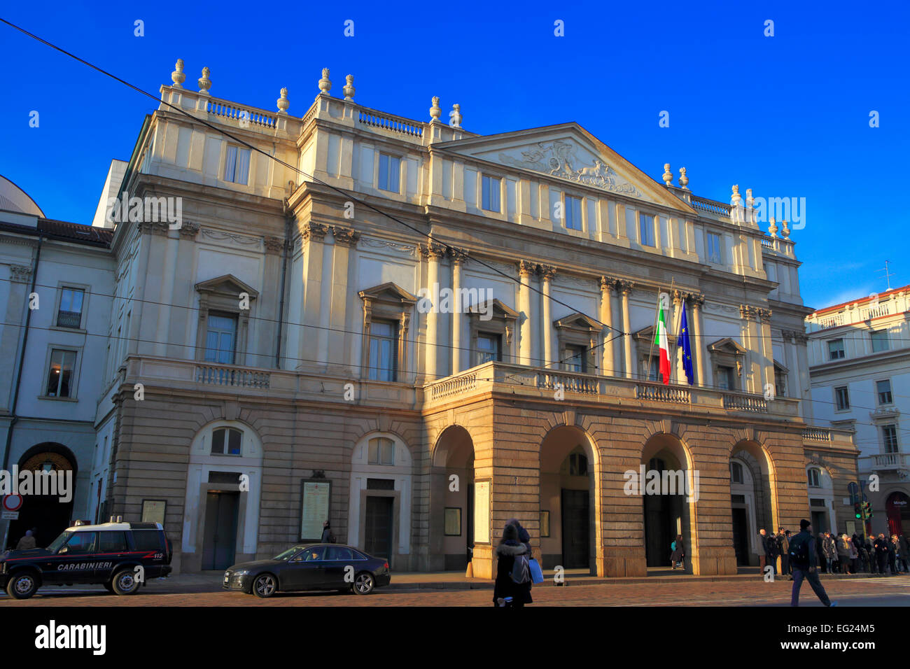 La Scala opera house (1778), Milan, Lombardy, Italy Stock Photo