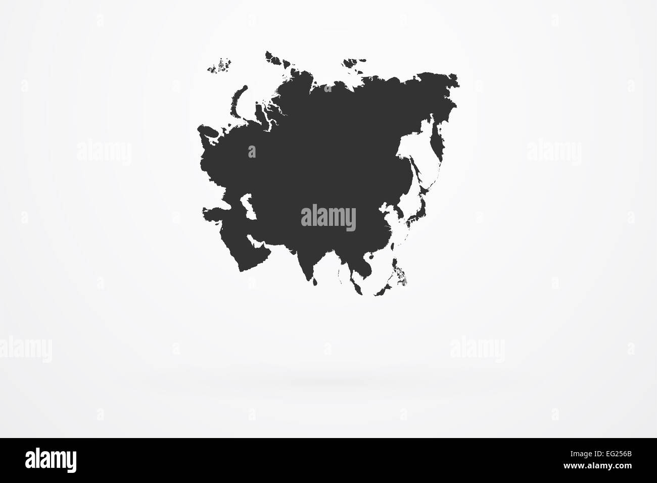 Asia Continent Map Stock Photo - Alamy