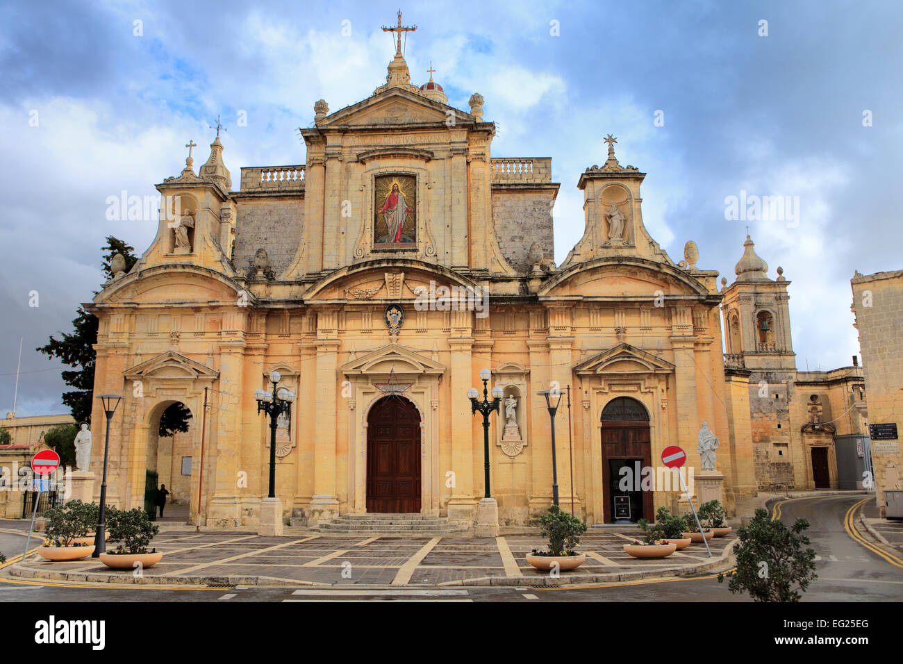 St. Paul's church (1681), Rabat, Malta Stock Photo
