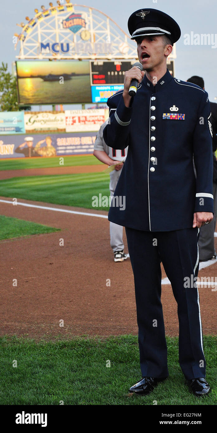 Master Sgt. Matthew Irish, vocalist from the U.S. Air Force Band's