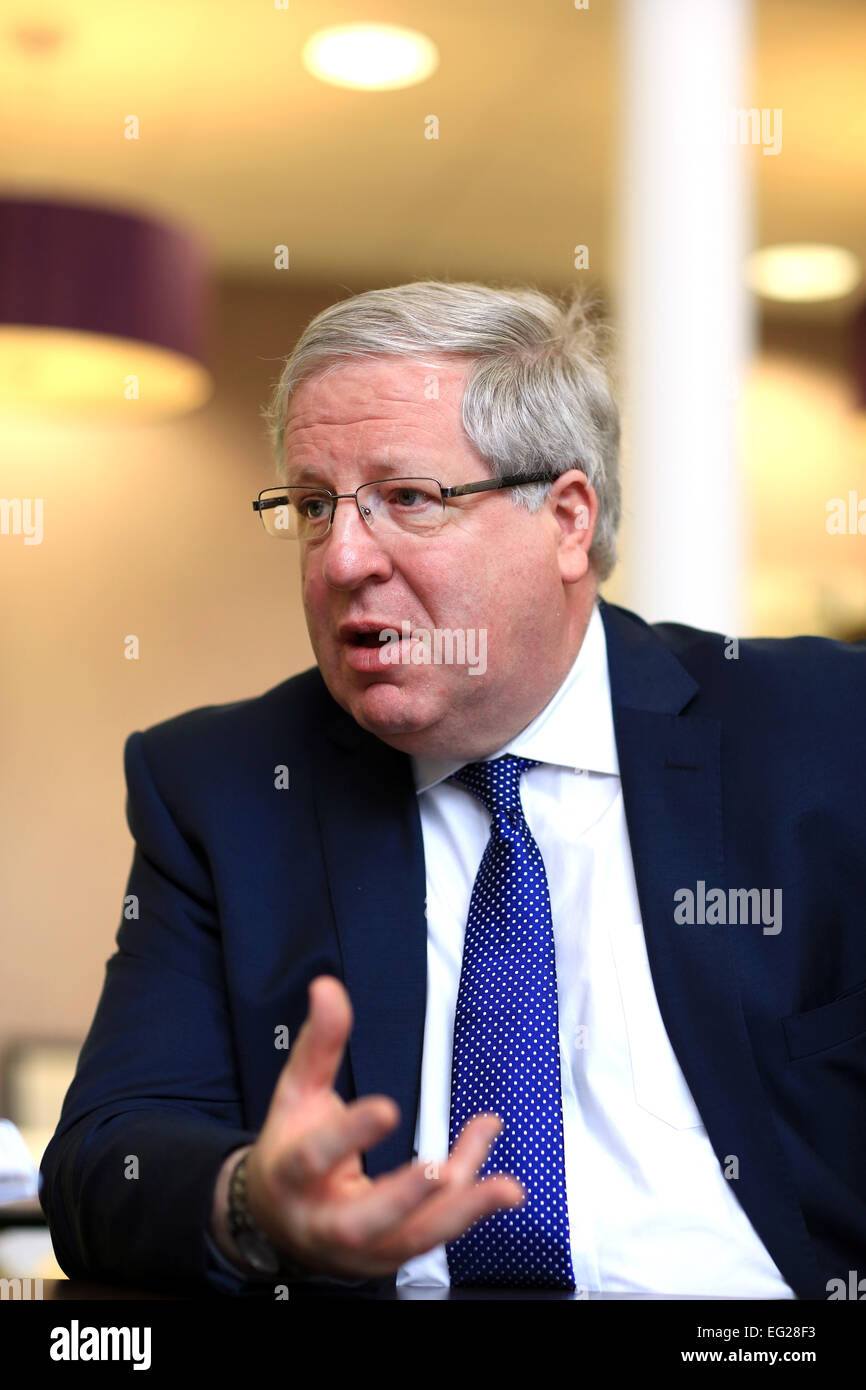 Patrick McLoughlin , MP, Secretary of State for Transport Stock Photo