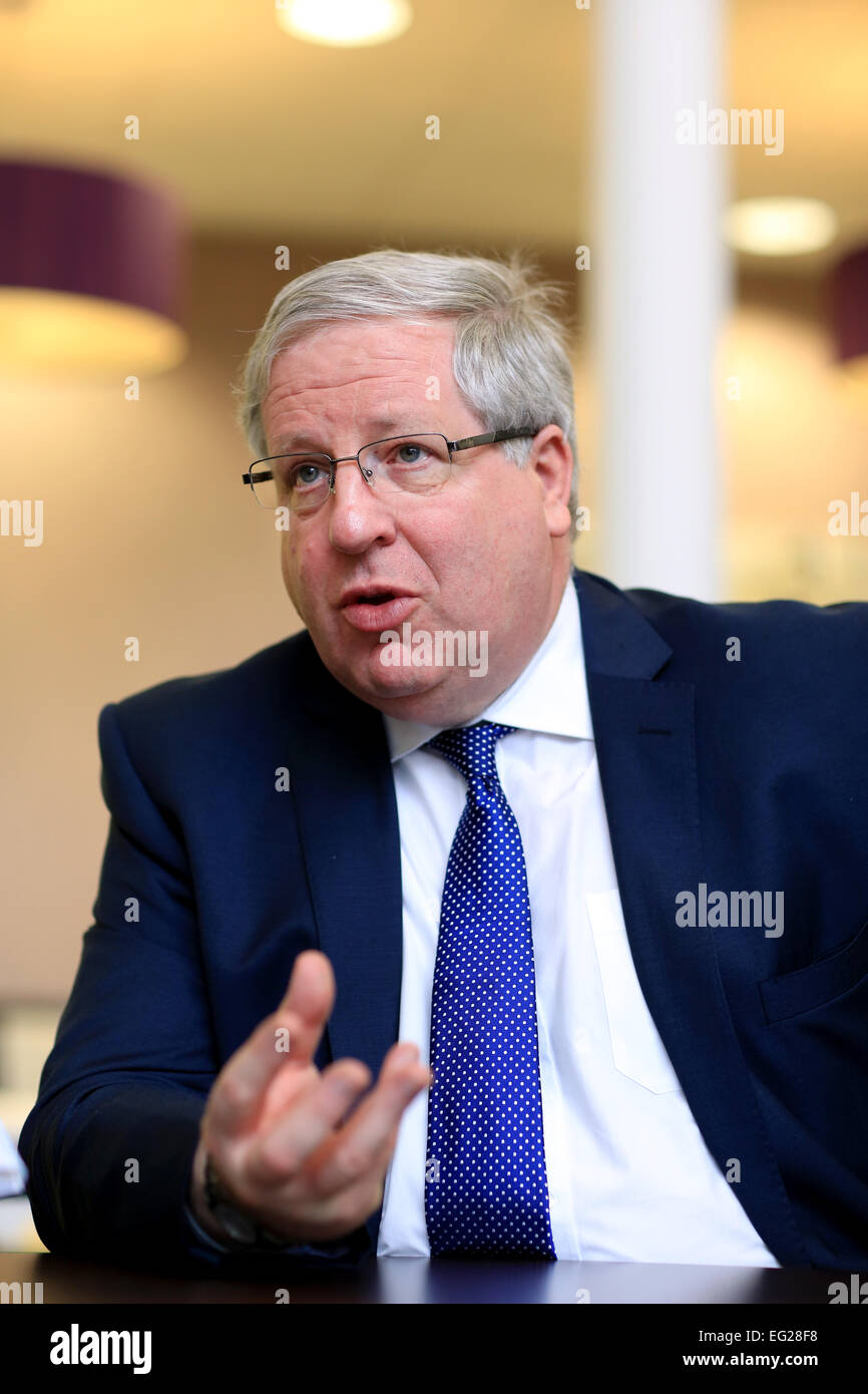 Patrick McLoughlin , MP, Secretary of State for Transport Stock Photo