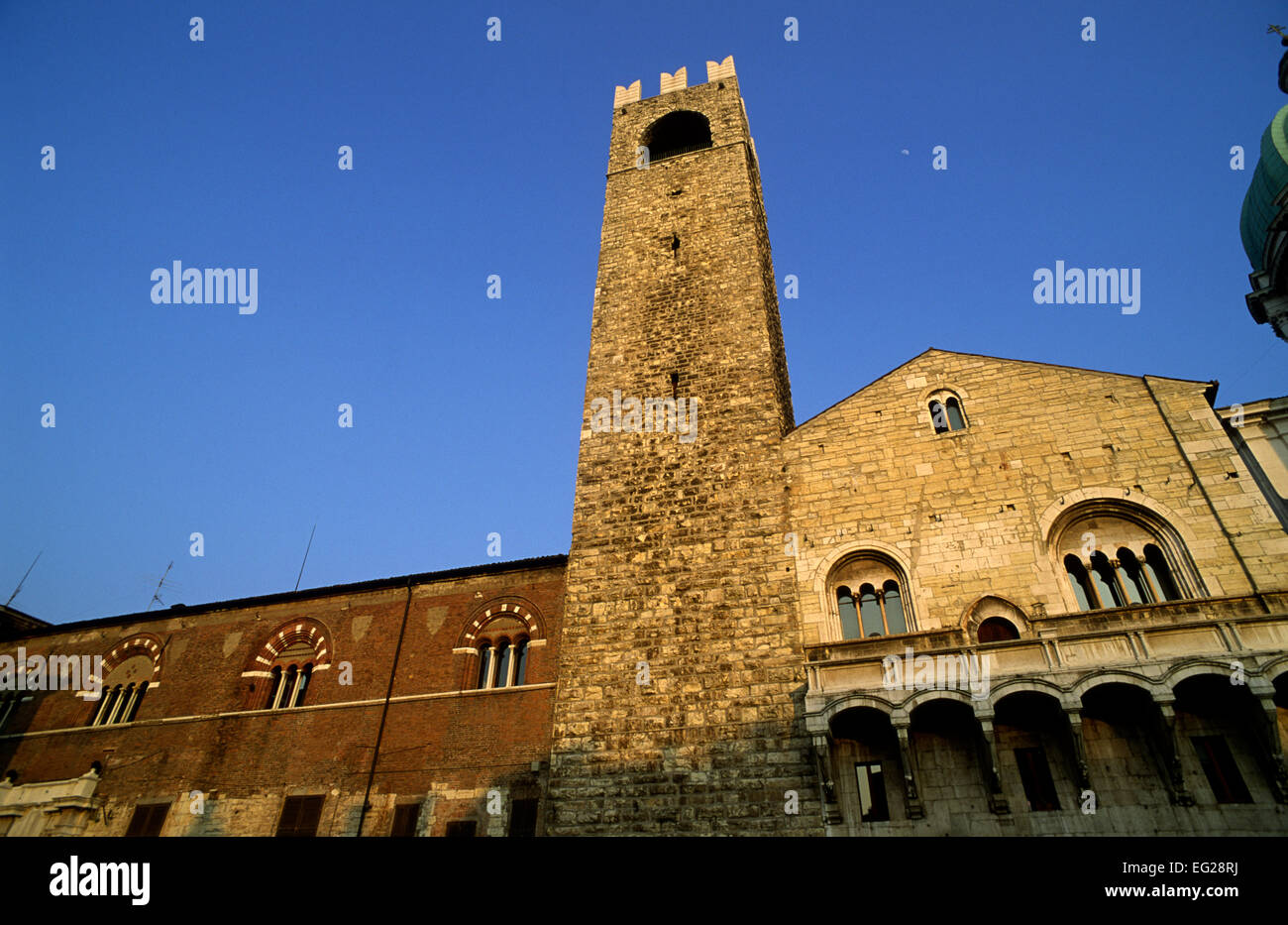 Italy, Lombardy, Brescia, Broletto town hall Stock Photo