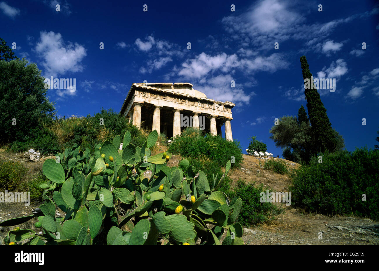 Greece, Athens, Agora, Theseion, temple of Hephaestus Stock Photo