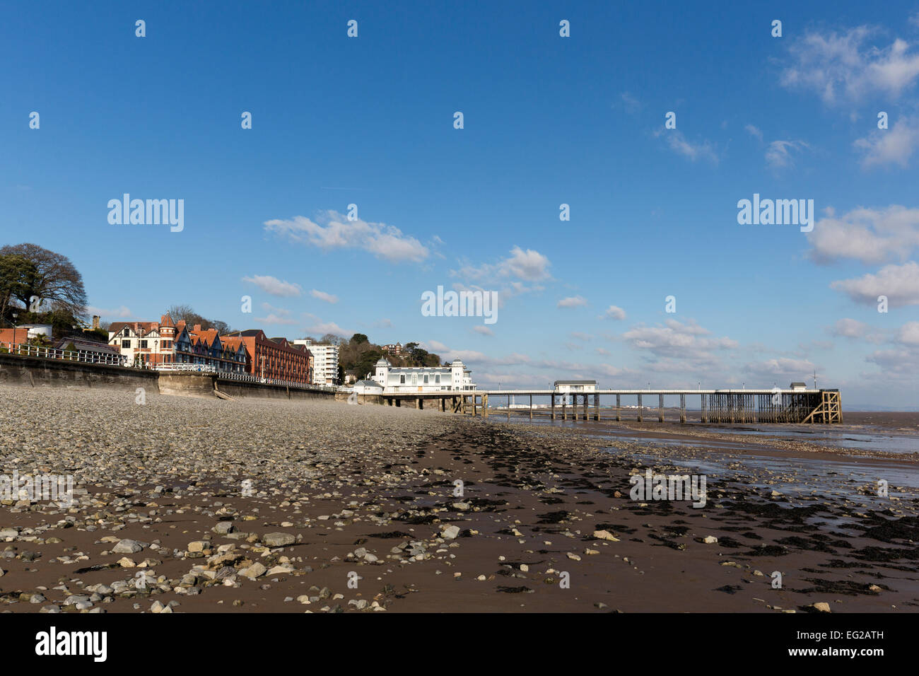 The Victorian pier at Penarth, Wales, UK Stock Photo