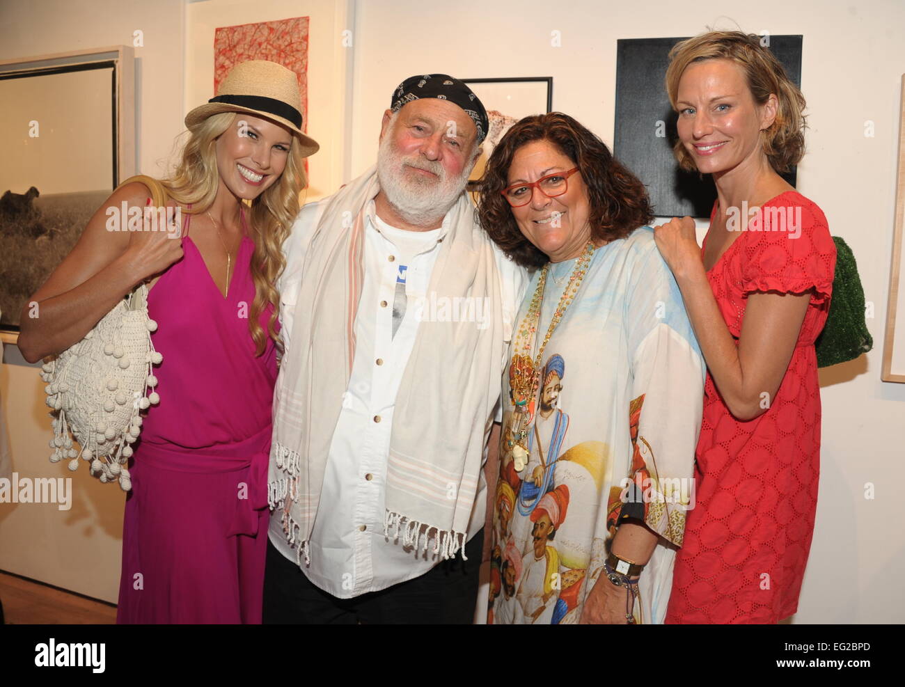 Get Wild! Summer Gala to benefit the Evelyn Alexander Wildlife Rescue Center of The Hamptons held at a private residence  Featuring: Beth Ostrosky Stern,Bruce Weber,Fern Mallis,Missy Hargraves Where: North Haven, New York, United States When: 09 Aug 2014 Stock Photo