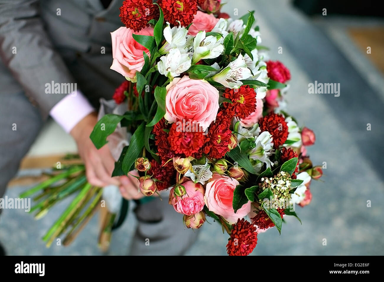 wedding bouquet of roses Stock Photo Alamy